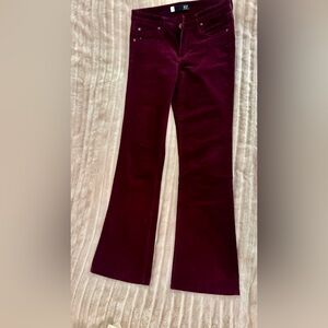 Kut from the Kloth Baby Bootcut Burgundy Corduroy Jeans